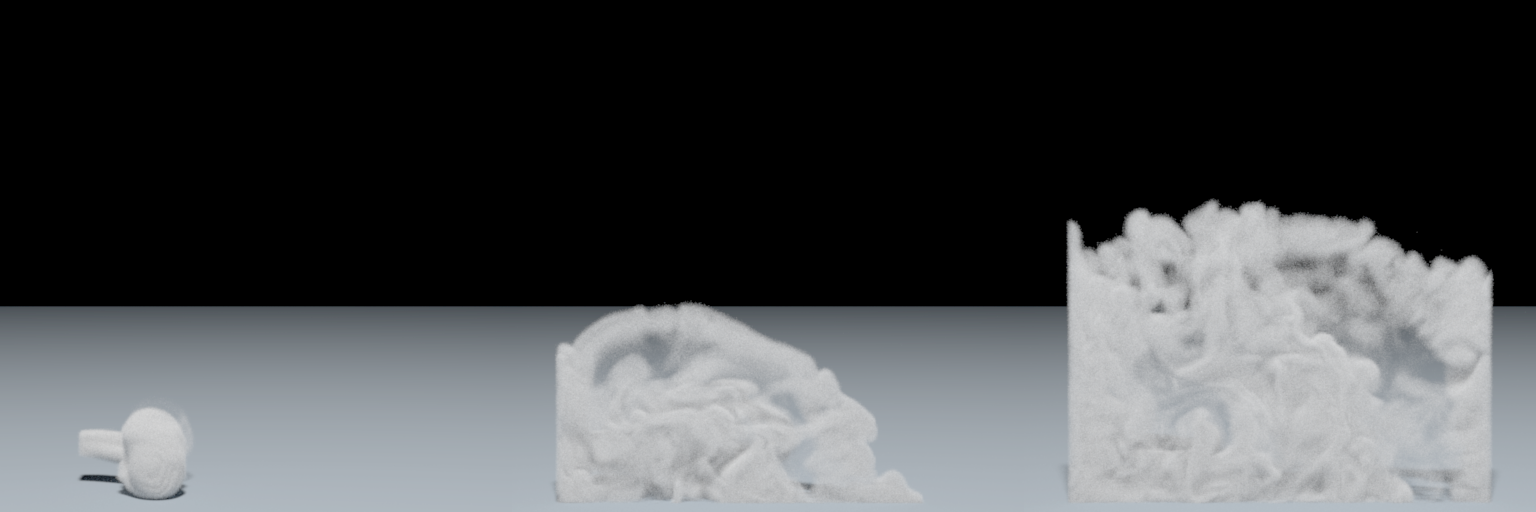 Smoke simulation using monotonic cubic semi-Lagrangian